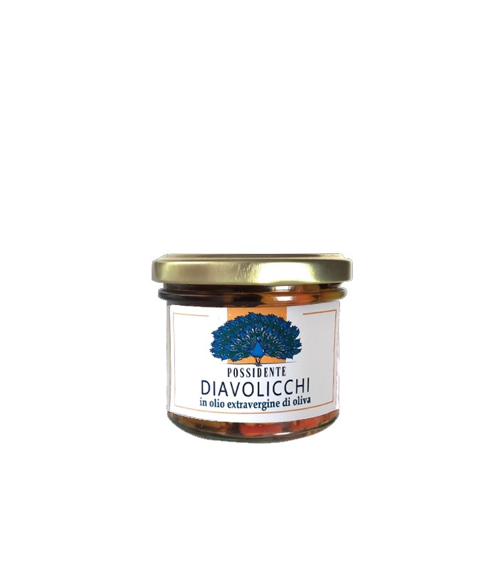 Peperoncino piccante in olio extravergine di oliva 90g